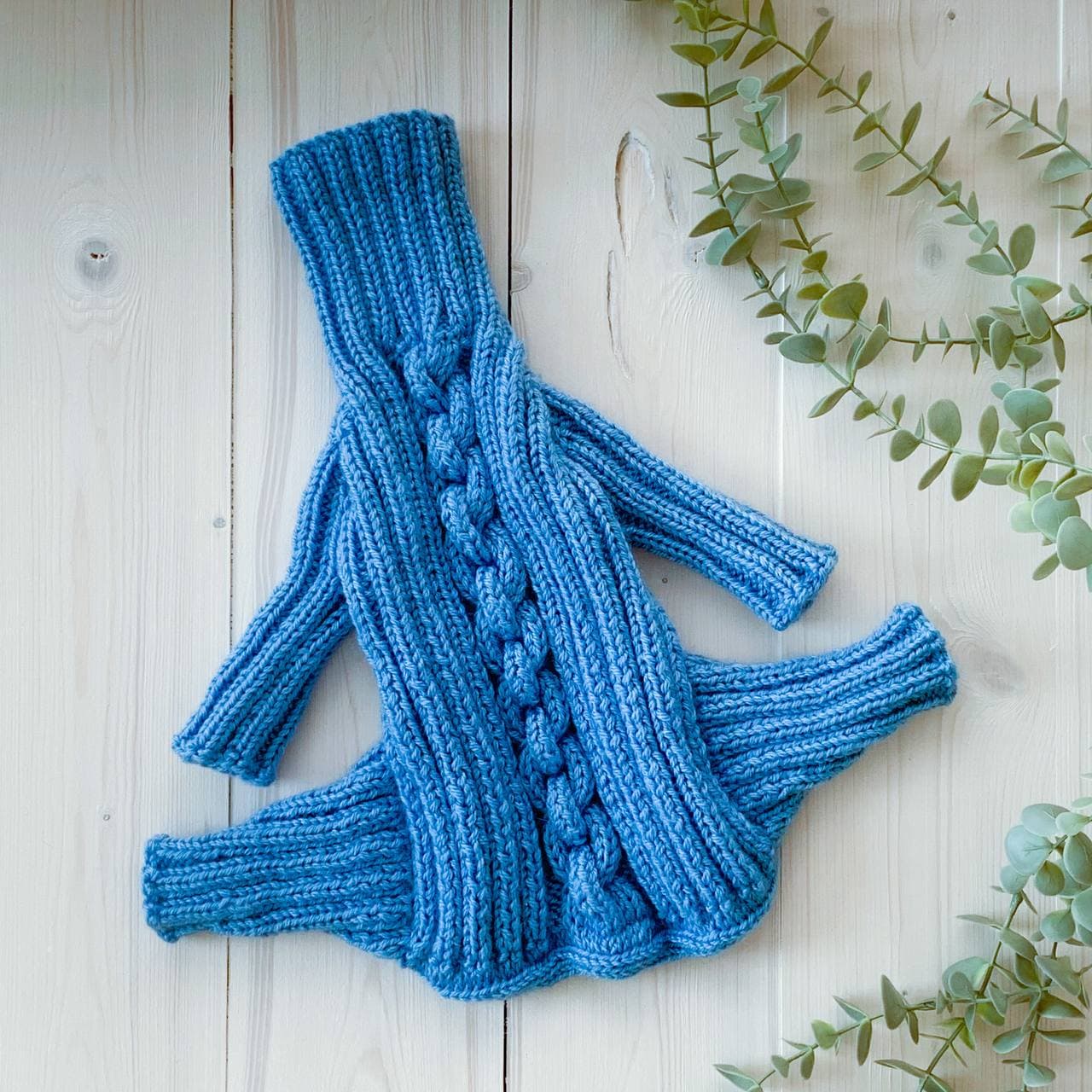 Комбинезон для собак спицами ч.1 смотреть онлайн