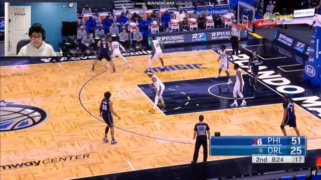 Joel Embiid and Vucevic go to war! Simmons and Howard hit threes! 76ers Magic game recap. смотреть онлайн