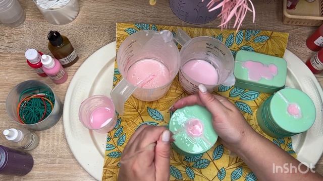 Часть 2. Пионы. Заливка пионов от Saponelli / мыловарение #мыловарение #handmade #soap