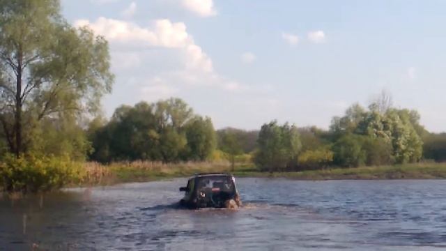 Весна , заплотинье ,УАЗ патриот, дизель, брод смотреть онлайн