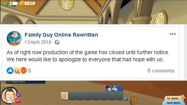 Family Guy Online Could Be Returning!! (Family Guy Browser MMO Game) смотреть онлайн