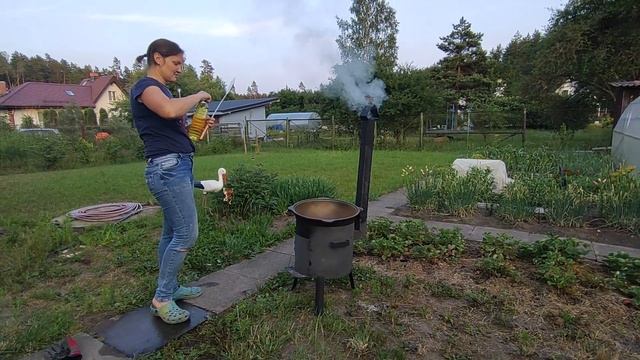 обжиг и прокаливание нового чугунного казана смотреть онлайн