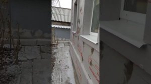 утепление фасада Пеноплексом.