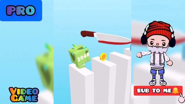 NOOB vs PRO vs HACKER in Merge Jump 2048 смотреть онлайн