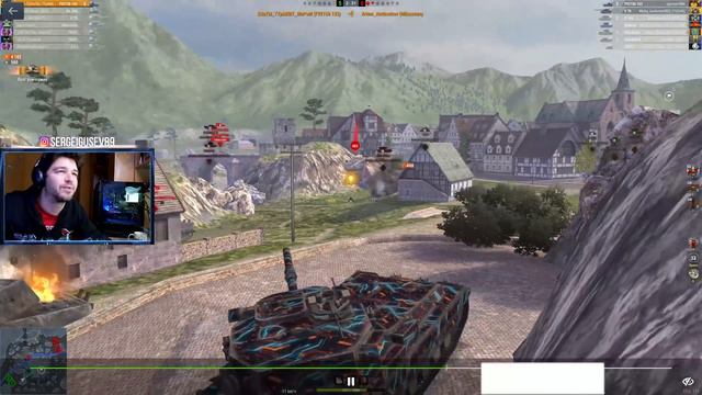 WoT Blitz - Побил рекорд ЗРЕЛИЩНОСТИ на БАБАХЕ ● Танк FV215b 183 берет Колобанова и 7 ФРАГОВ (WoTB) смотреть онлайн