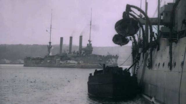 Владивосток Ноябрь - Декабрь 1918 Интервенция Крейсера ( Кинохроника в Цвете ) смотреть онлайн