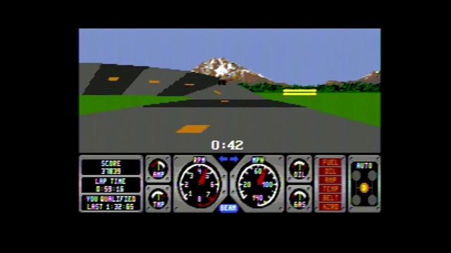 Hard Drivin' Sega Genesis Complete Game Longplay Gameplay Only смотреть онлайн