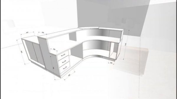 Pro100. Про100. Проект стойки ресепшн