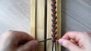 Браслет из паракорда Crooked Half Hitch Modified