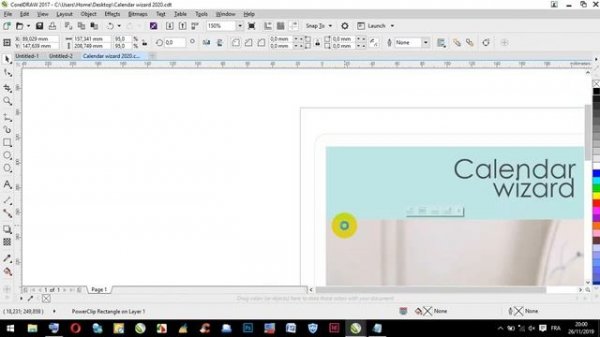 How to use Calendar wizard 2020