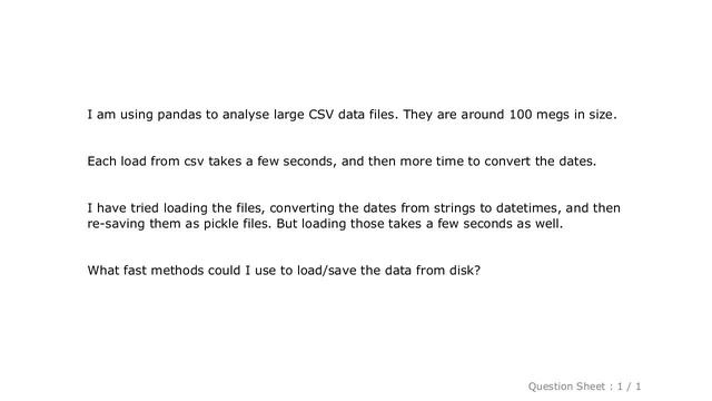 Pandas : Fastest way to parse large CSV files in Pandas смотреть онлайн