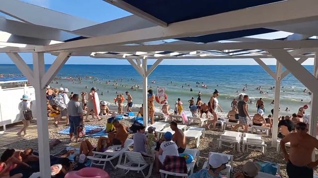 Архипо-Осиповка снова . Пляж после обеда. смотреть онлайн