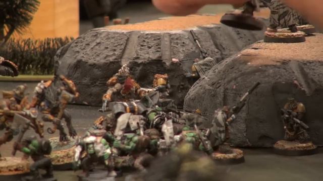 King Slayer: Orks vs Space Wolves - Warhammer 40k Live Battle Report смотреть онлайн