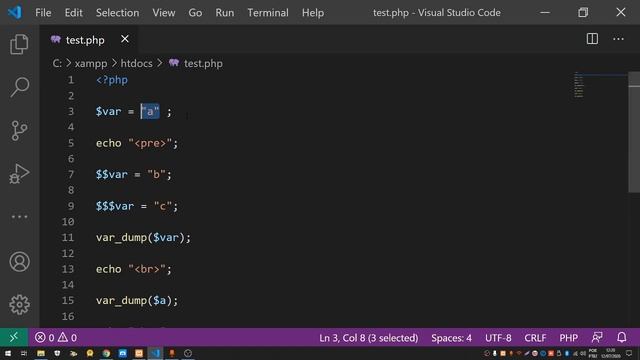 PHP - Aula 31 / Variáveis Variáveis e Remoção de Variável da Memória RAM смотреть онлайн