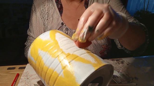 В технике декупаж баночки для дачи! смотреть онлайн