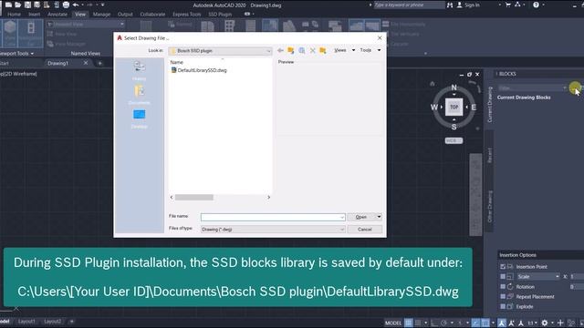 Bosch Security - SSD plugin: 1. How to add SSD blocks library to blocks palette in AutoCAD® softwar смотреть онлайн