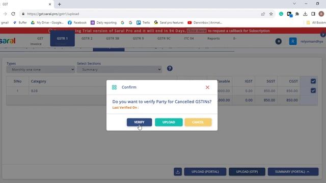 GSTR-1 JSON Upload and Filing in Saral Pro смотреть онлайн