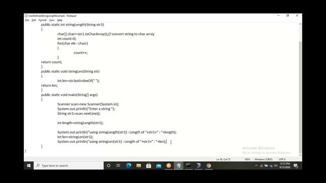 Find String length in Java part 3 смотреть онлайн