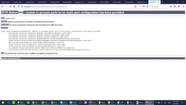 Lecture 8: Java Servlet (multipart example) смотреть онлайн