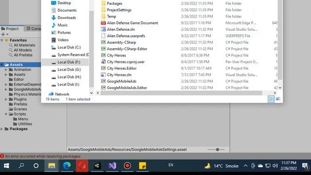 An error occurred while resolving packages: Project has invalid dependencies admob error unity 202 смотреть онлайн