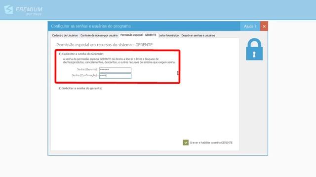 Configurar Senhas - Controlar usuários do sistema смотреть онлайн
