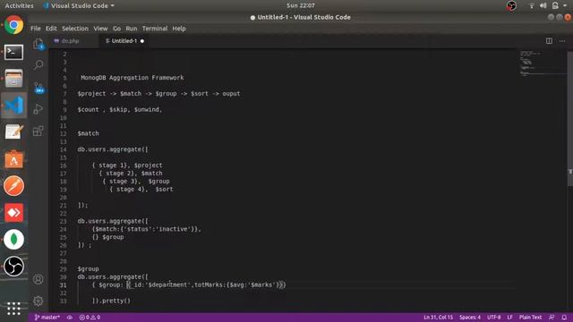 $group Aggregate | Part #14 | MongoDB tutorial in Hindi смотреть онлайн