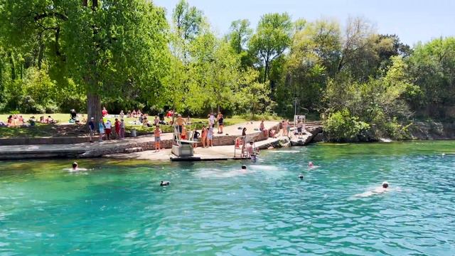 Walkthrough of Barton Springs Pool in Austin, Tx - Top Places to Visit смотреть онлайн