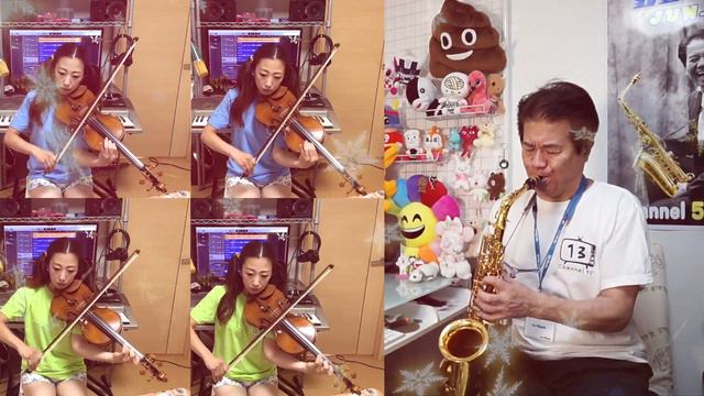 【WALKING IN THE AIR】#120 Snowman 【ひとりストリングスと共演してみた】ゲスト登場！The SAX最新号に載せてもらいました(^_^) смотреть онлайн