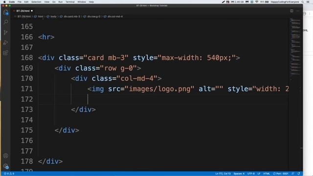 Tutorial 36 - Card - 2 - Bootstrap tutorial for beginners смотреть онлайн