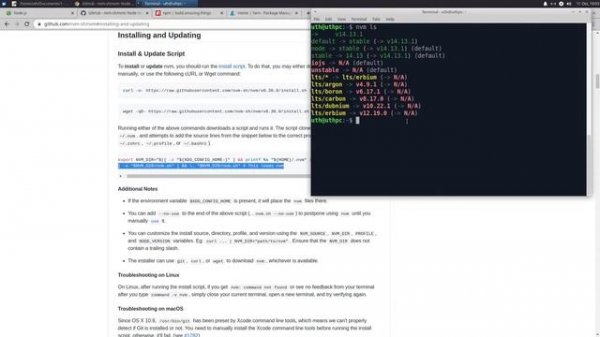 Правильная установка Node.js (npm, yarn) в Ubuntu linux. Для фронтенд разработчиков/программистов