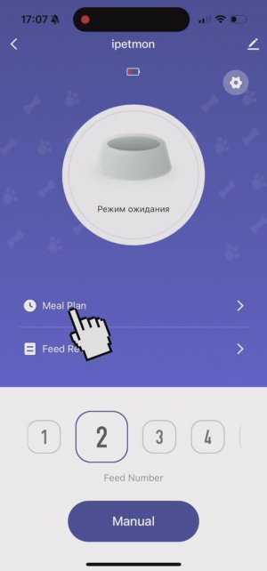 Настройка автокормушки в приложении Smart Life