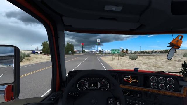 American Truck Simulator - International LT fruit delivery from Ontario (OR) to Ketchum (ID) смотреть онлайн
