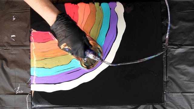 (608) GORGEOUS! Corner Bloom Technique on DecoArt Black Satin Enamel! смотреть онлайн