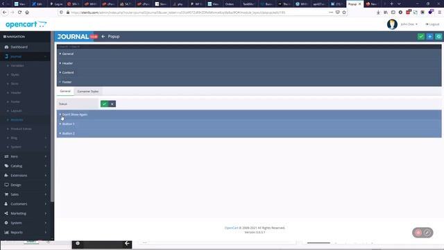 How to create Popups in Journal 3 Opencart смотреть онлайн