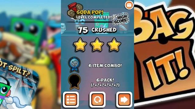 Bag It! / FrankenFizzy / Levels 5 / Nothing Broken / All Upright! / Three Stars Walkthrough смотреть онлайн