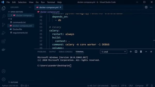 Docker Compose | Django | PostgreSQL | Redis & Celery Baseline Configuration
