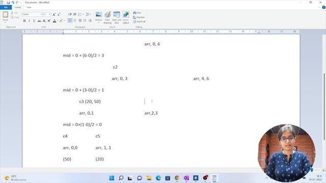 Complete Illustration of Recursion using MergeSort Example смотреть онлайн