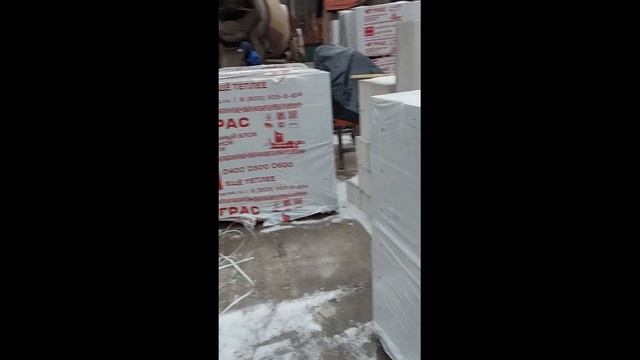 Большой одноэтажный дом из газоблока. Плоская крыша. смотреть онлайн