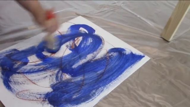 Абстрактная живопись, как нарисовать картину акрилом смотреть онлайн