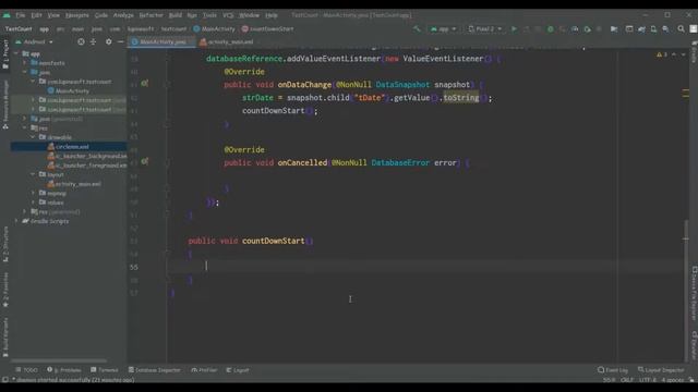 Countdown app android studio смотреть онлайн