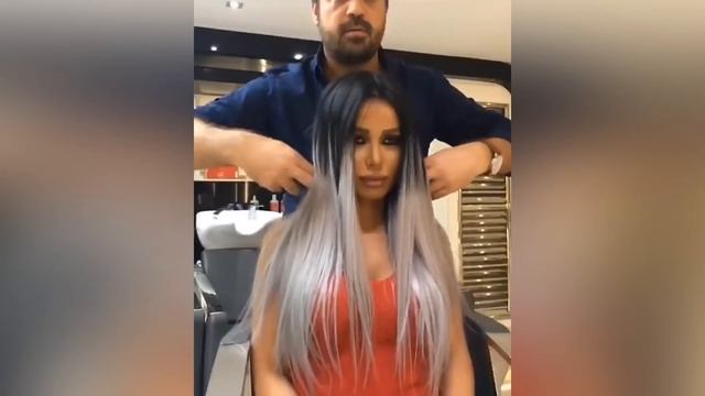 Colourful Human Hair by Quikkies Extensions by @mouniiiir! Hair color transformation смотреть онлайн