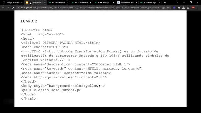 HTML Parte 1 Grupo 2 Sesión 1 смотреть онлайн