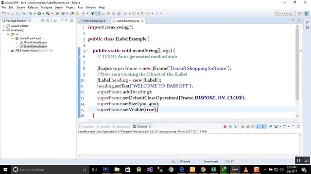 Java swing GUI tutorial 2 JLabel YouTube смотреть онлайн