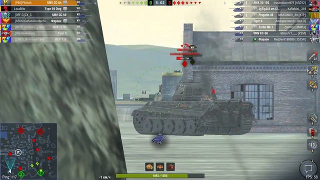 SMV CC-64 Первый бой! Выбираем пушку! (У меня сегодня ДР!) Tanks Blitz смотреть онлайн
