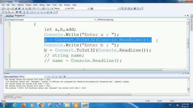 Dynamic Input through Console.ReadLine() | Lesson - 13 | C# in Hindi смотреть онлайн