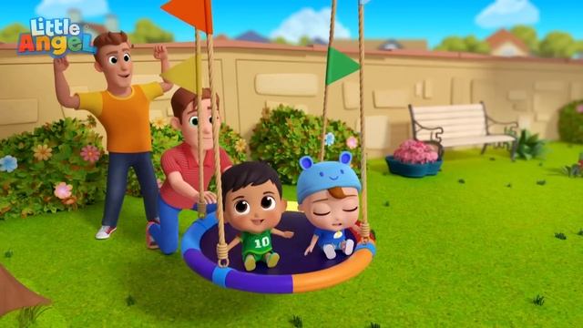 Bounce Too High! | Baby John’s Playtime Songs & Nursery Rhymes @littleangel смотреть онлайн