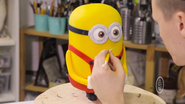 Видеоурок "Новогодний 3D-торт Миньон". 8часть. смотреть онлайн