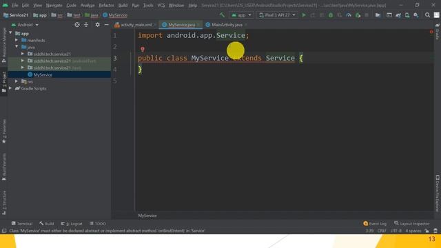 Lecture 12: Android Services with example смотреть онлайн