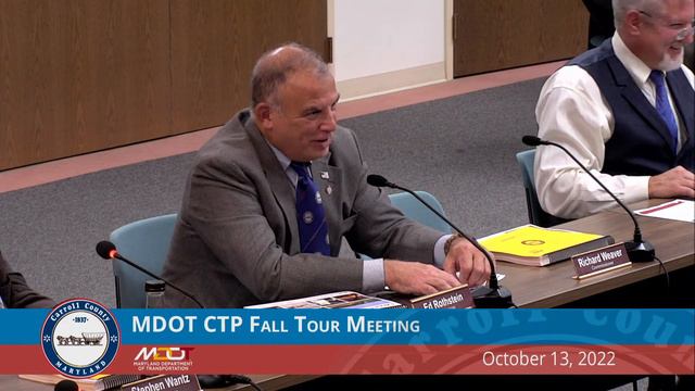 Carroll County MDOT CTP Fall Tour Meeting смотреть онлайн