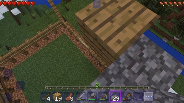 играем в Майнкрафт достраиваем загон для овец смотреть онлайн